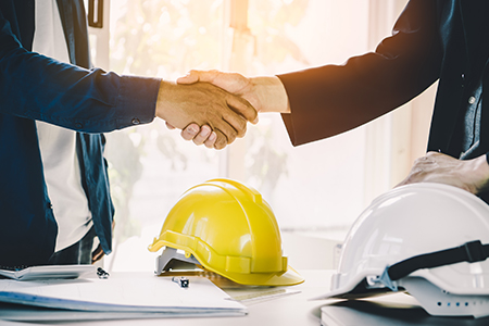 Suppliers Shaking Hands